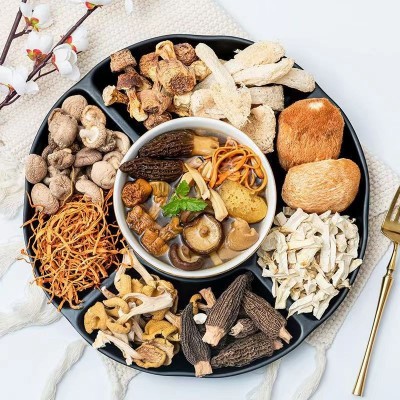 云南七彩菌汤包 羊肚菌竹荪鹿茸茹姬松茸虫草花煲汤菌料包图3