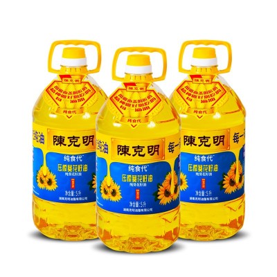 【一件代发】陈克明食用油5L葵花籽油桶装源头粮油工厂直发 2瓶图4