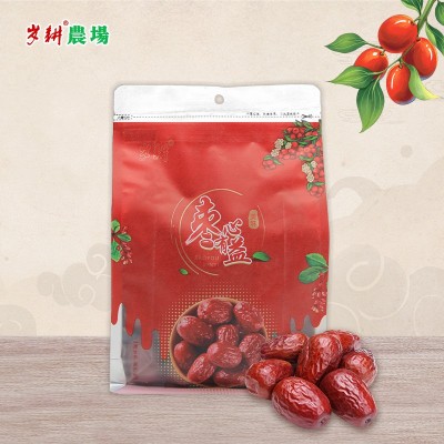 岁耕枣有心益红枣400g袋装新疆若羌灰枣香甜可口泡茶煮粥厂家代发