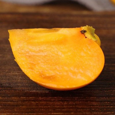 G0004陕西秦岭脆柿子新鲜水果天然巧克力脆柿当季整箱生吃甜硬柿图2