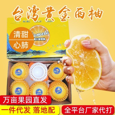 台湾黄金葡萄柚 新鲜当季葡萄柚子送礼礼品礼盒 黄心西柚一件代发