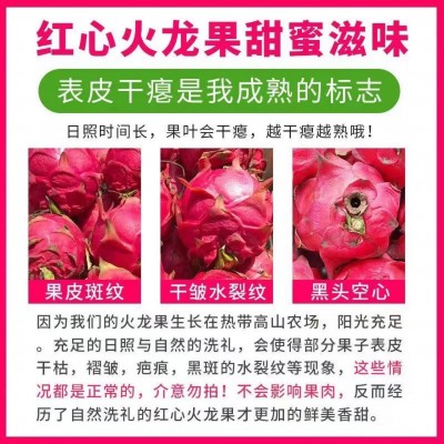 广西火龙果当季红心火龙果红肉新鲜直供应季热带水果批发图4