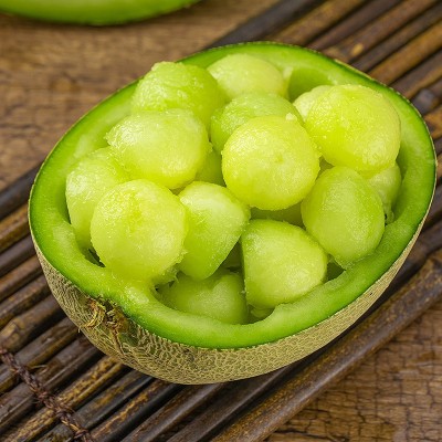 现摘现发时令海南网纹蜜瓜玫珑瓜非哈密瓜绿肉冰激凌香瓜甜糯5斤图4