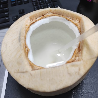 QD牌泰国椰青新鲜椰子特大果9个装进口整箱批发D牌椰青图4