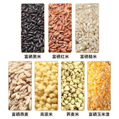 七色糙米500g粗粮五谷杂粮米真空代餐饱腹糙米饭富硒七色糙米批发图2