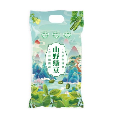 山野源粮绿豆 新鲜农家绿豆 粮油颗粒饱满肉多皮薄500g真空袋绿豆图5