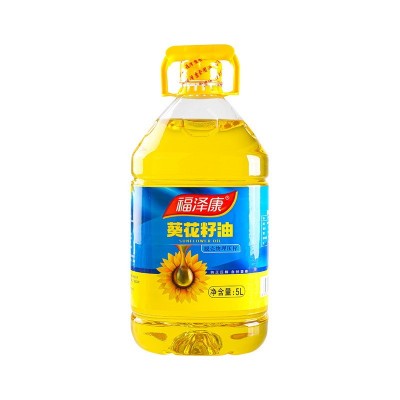 福泽康5L压榨纯正一级葵花籽油 食用油一件代发 厂家批发葵花籽油图5