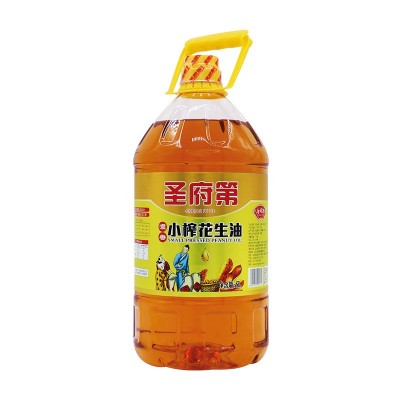 包邮圣府第厂家批发5升一级压榨纯正浓香花生油5L/桶整箱 食用油图4