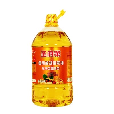 活动包邮圣府第厂家5升花生芝麻调和油5L家庭装玉米花生油食用油图5
