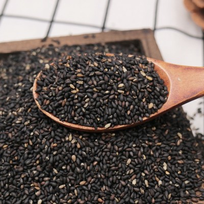 批发烘炒香熟黑芝麻仁五谷现磨坊榨油代餐粉糊 熟黑芝麻图4