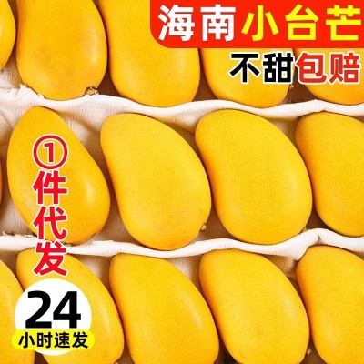 小台芒新鲜台农树上熟芒果整箱现发10斤热带应季水果代发包邮批发图3