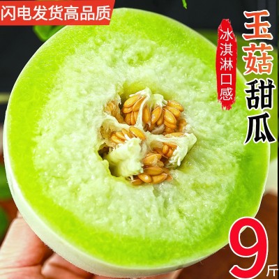 海南玉菇甜瓜10冰淇淋蜜瓜新鲜水果当季整箱包邮香瓜蜜瓜密瓜批发图3
