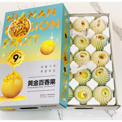 海南钦蜜9号黄金百香果批发特大果果园一件代发礼盒产地现摘现发图5