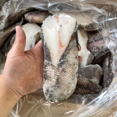 单冻鳕鱼片深海鱼大块带皮干冰净重5.8斤件 成都冻品海鲜批发图2