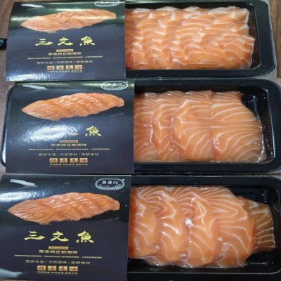 挪威三文鱼刺身片 大西洋鲑鱼 日料身拼盘即食切片冷冻生鱼片图3
