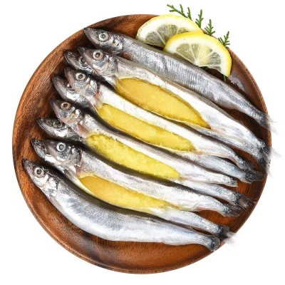 包邮托盘贴体满籽托盘多春鱼新鲜柳叶烧烤日料全母体8条/200g*4盘