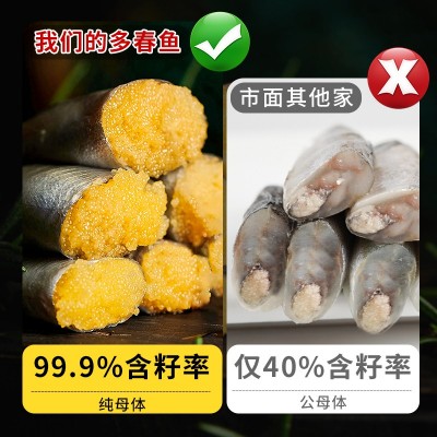 包邮托盘贴体满籽托盘多春鱼新鲜柳叶烧烤日料全母体8条/200g*4盘图3