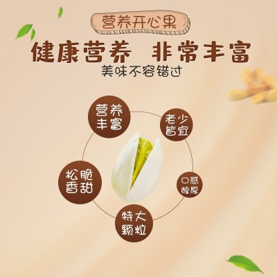 开心果500g罐装盐焗原味原色特大颗粒坚果干果无漂白送礼营养小吃图4
