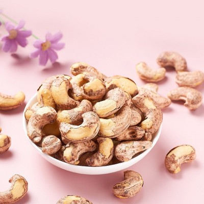 带皮紫衣腰果仁大颗粒200g原味盐焗炭烧紫皮坚果干果零食批发图2
