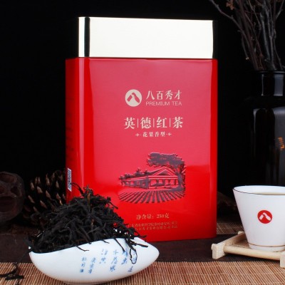八百秀才 新茶散装批发厂家直供花果香250g红方罐英红九号 英德红图1