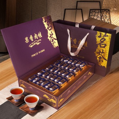 特级大红袍岩茶高档茶叶礼盒装送礼肉桂茶乌龙茶红茶礼品专用批发图1