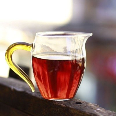 批发云南普洱茶叶朗河壹品金芽茶皇料熟茶一口料357g七子饼图2