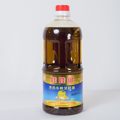 浓香菜籽油1000毫升桶装家用食用油批发压榨菜籽油图2