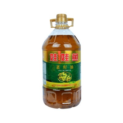邓州娃娃鱼醇香压榨纯菜籽油5L桶装 家用炒菜大桶装批发图5
