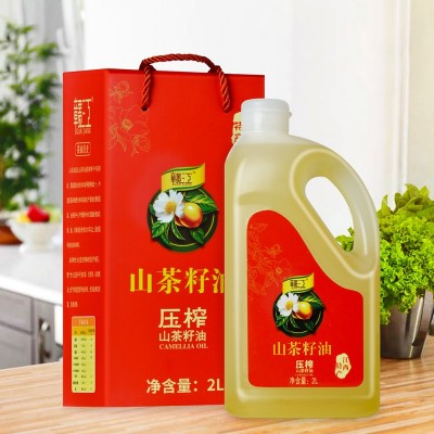 赣江山茶油食用油2L礼盒纯正茶油江西茶子茶树茶籽油图2