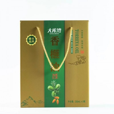 大库湾冷榨一级香榧油500毫升礼盒装香榧籽油Torreya Oil图2