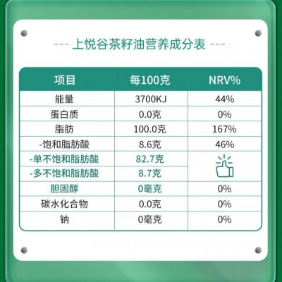 上悦谷野山茶油送礼高山茶籽油植物油食用油500ml*2礼盒装图3