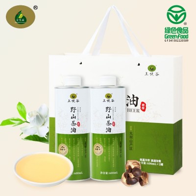 上悦谷30年老树茶籽油600ml×2商务礼盒装高山茶油纯正 野山茶油图4