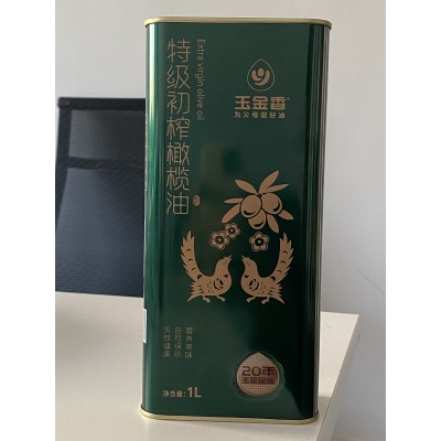 玉金香初榨橄榄油1L铁罐装桶装山东食用油厂家批发图2