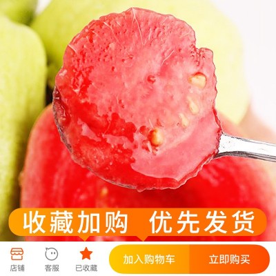 福建漳州软心红芭乐红心水果番石榴当季潘蕃新鲜软糯土巴乐图3