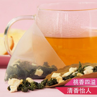 水蜜桃乌龙茶奶茶店专用 白桃乌龙三角茶包 奶盖水果茶袋泡茶原料图2