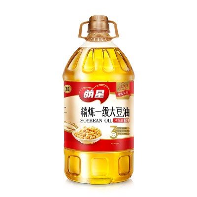 萌星精炼一级大豆油5L烹炒煎炸家用食用油餐饮食堂食用植物油图4