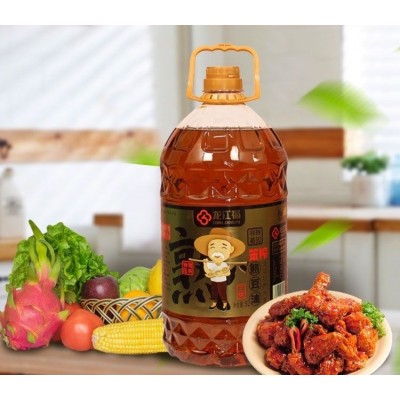 龙江福非转基因笨榨熟豆油5升物理压榨东北大豆油工厂批发图4