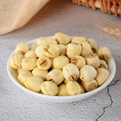 供应新货白莲子250g 莲粉糯易煮 去心白莲手工莲子批发图2