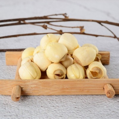 供应新货白莲子250g 莲粉糯易煮 去心白莲手工莲子批发图4