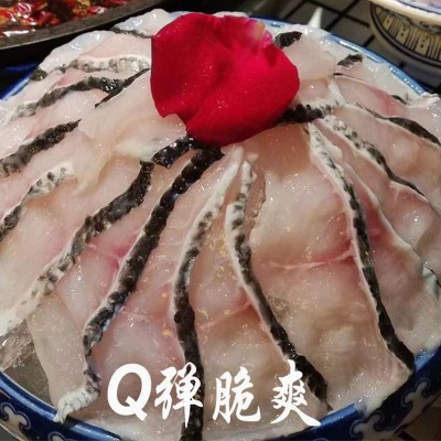 脆肉罗非鱼片鲷鱼片250g翡翠鱼片免浆脆肉鲷鱼酸菜鱼冷冻火锅食材图2