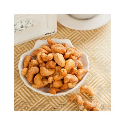 核工记 带衣炭烧原味盐焗腰果500g半片烘培原料散装批发糕点配料图4