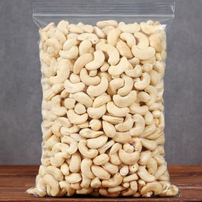 核工记 带衣炭烧原味盐焗腰果500g半片烘培原料散装批发糕点配料