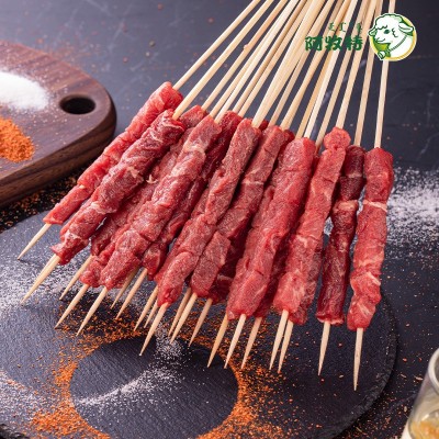 阿牧特 牛肉串 烧烤肉串 内蒙小肥羊肉业 净重16g烤串批发 牛肉串图4
