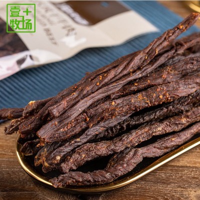 【内蒙古特产手撕风干肉】牛肉干散装超干麻辣味猪肉干条一件代发图1