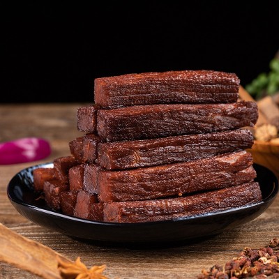 壹+牧场【内蒙古风干牛肉干】手撕原味500g原味孜然香辣一件代发图1