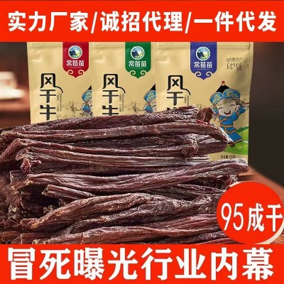 【真牛肉】风干牛肉干内蒙古手撕景区地摊展会网红零食品厂家批发图1