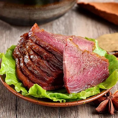 厂家批发全熟酱牛肉牛胸肉健身方便解馋开袋即食健身零食图4