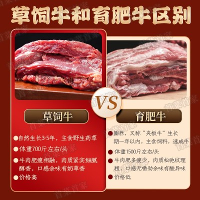 首菜首家内蒙黄膘牛肋排骨斤/件冷冻食品牛软排牛大排牛肉图3