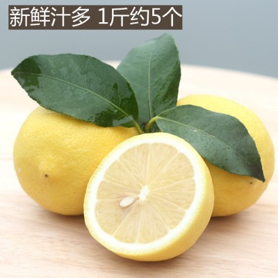 批发安岳柠檬水果 新鲜黄柠檬一级中果1斤约5个 尤力克 5 斤起卖图2