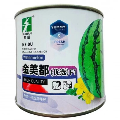 【正品保证】金美都西瓜种子早熟高产抗病红瓤超甜西瓜种籽农家春图4